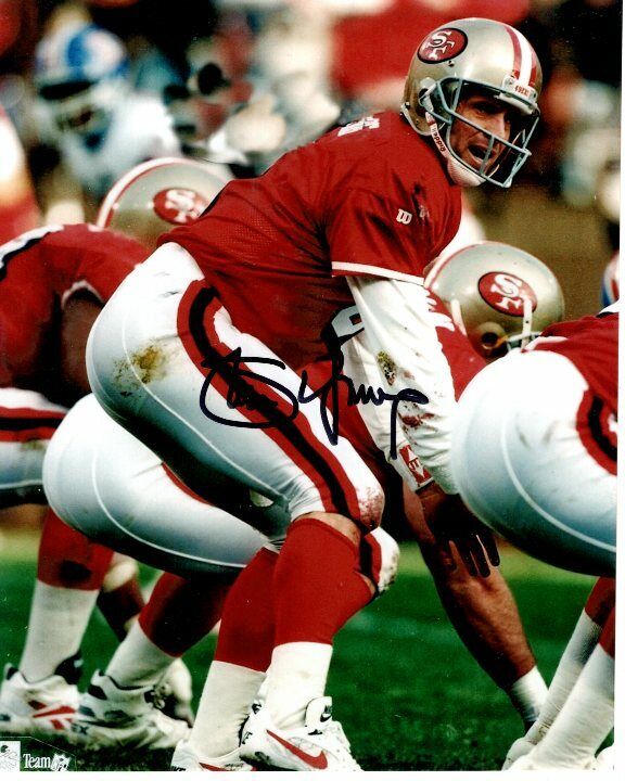 STEVE YOUNG signed autographed NFL SAN FRANCISCO 49ERS Photo Poster painting