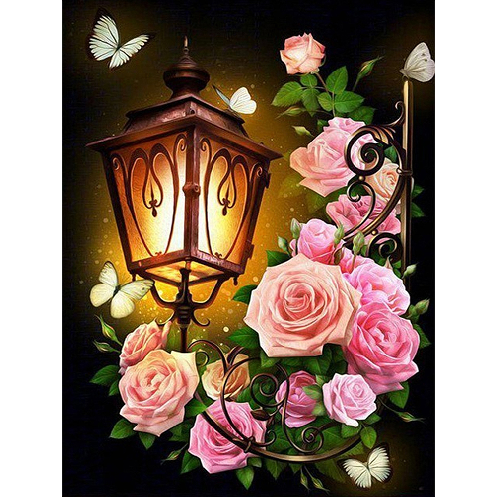 

Lantern Flower - Square Drill Diamond Painting - 30*40CM, 501 Original