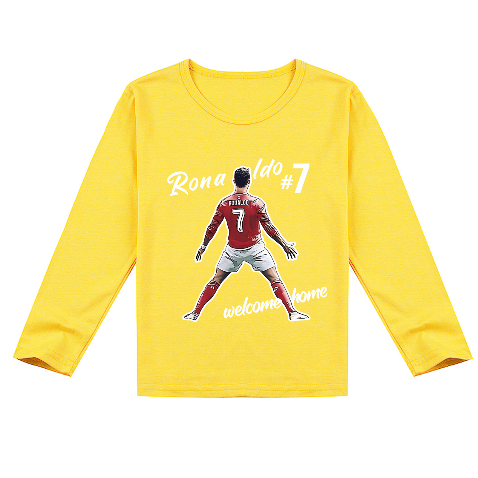 Mayoulove Cristiano Ronaldo Long Sleeve T-Shirt for Boys and Girls - Cool Sportswear, Soccer Fan Favorite-Mayoulove