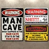 3pcs - Warning - Vintage Metal Signs(12*16Inch) - Warning