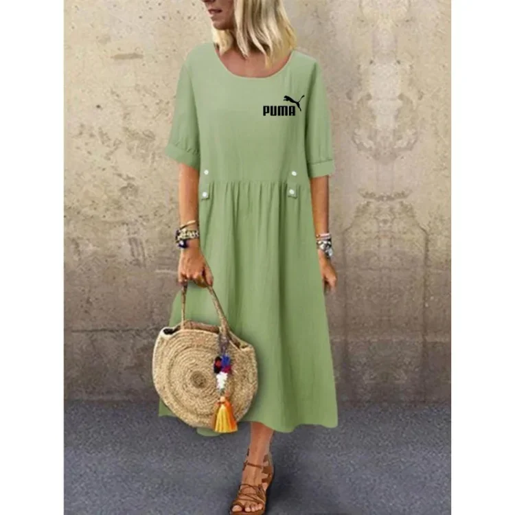 VINTAGE NŐI PUMA KEREK NYAKÚ PAMUT RUHA