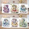 6Pcs cat-diy carte de voeux