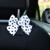 Polka Dot Bowknot Car Backseat Hanger Hooks for Bags and Purse