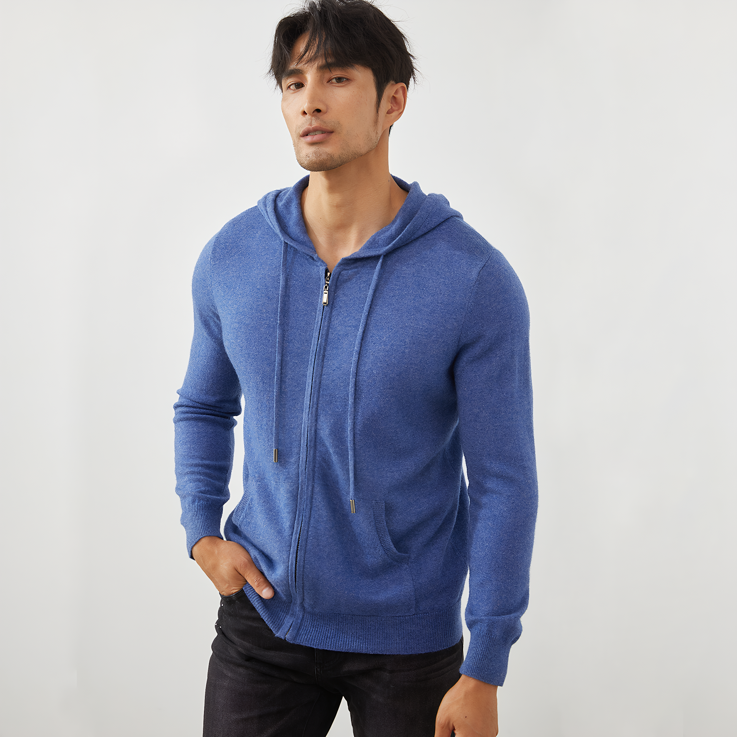 Men's Cashmere Hoodie REAL SILK LIFE