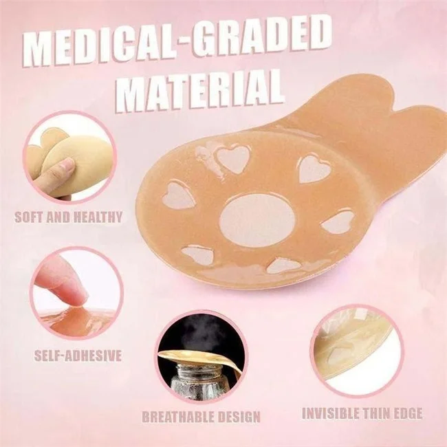 The Rabbit Lift-Up Invisible Bra (2 Pairs）- Rabbit Lift Up Bra