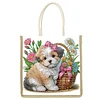 DIY Puppy Diamond Painting Shopping Bag