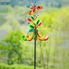 Dancing Flowers Horizontal Metal Wind Spinner