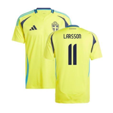 Schweden Henrik Larsson 11 Home Trikot 2024-2025