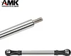 AMK 8Pcs TRX4M Upgrades 155mm Wheelbase Steel Bent Link Rod Set Linkages Pro-Links for 1/18 RC Crawler Car