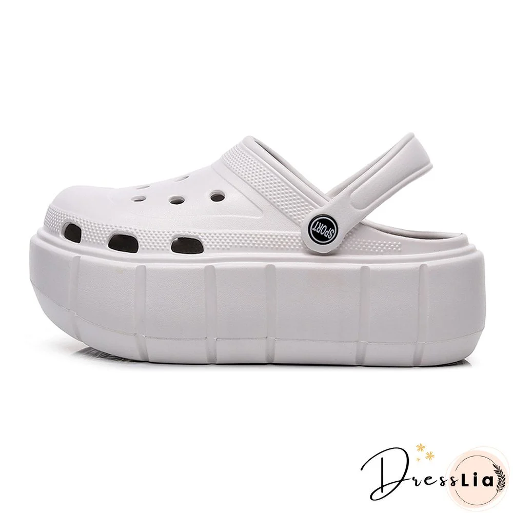 Platform Sandals Summer Women Slippers 6cm Wedges Sandals Outdoor Clogs Thick Street Beach Slide Flip Flops Garden Shoes