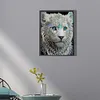 【Clearance Sale】White Tiger-Partial Special Shaped Diamond Painting 30*40CM