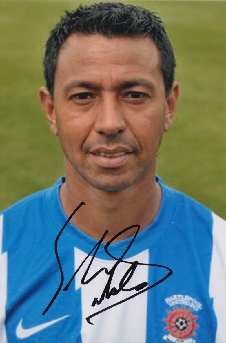 NOLBERTO SOLANO HAND SIGNED 6X4 Photo Poster painting HARTLEPOOL UNITED FOOTBALL AUTOGRAPH