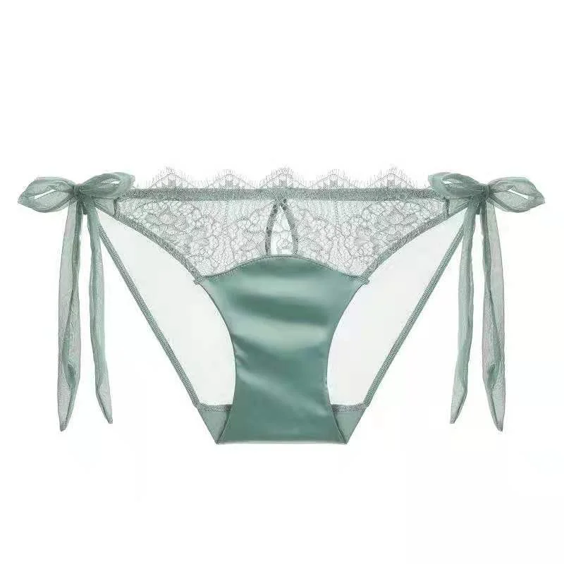 European Style Thong Sexy Lace Panties Fashion Transparent Comfort Briefs Low Waist Seamless Underpants Female Sexy Lingerie