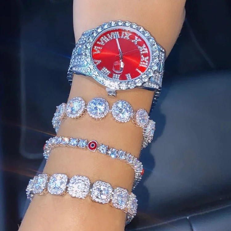 Hip Hop Iced Out Women Watch-VESSFUL