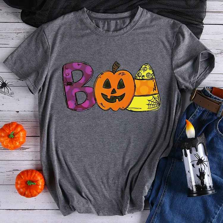 Boo Pumpkin Head  T-Shirt Tee-08061