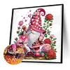 >SALE<5D DIY Partial Special Shaped Drill Diamond Painting Heart Gnome Decor 30x30cm