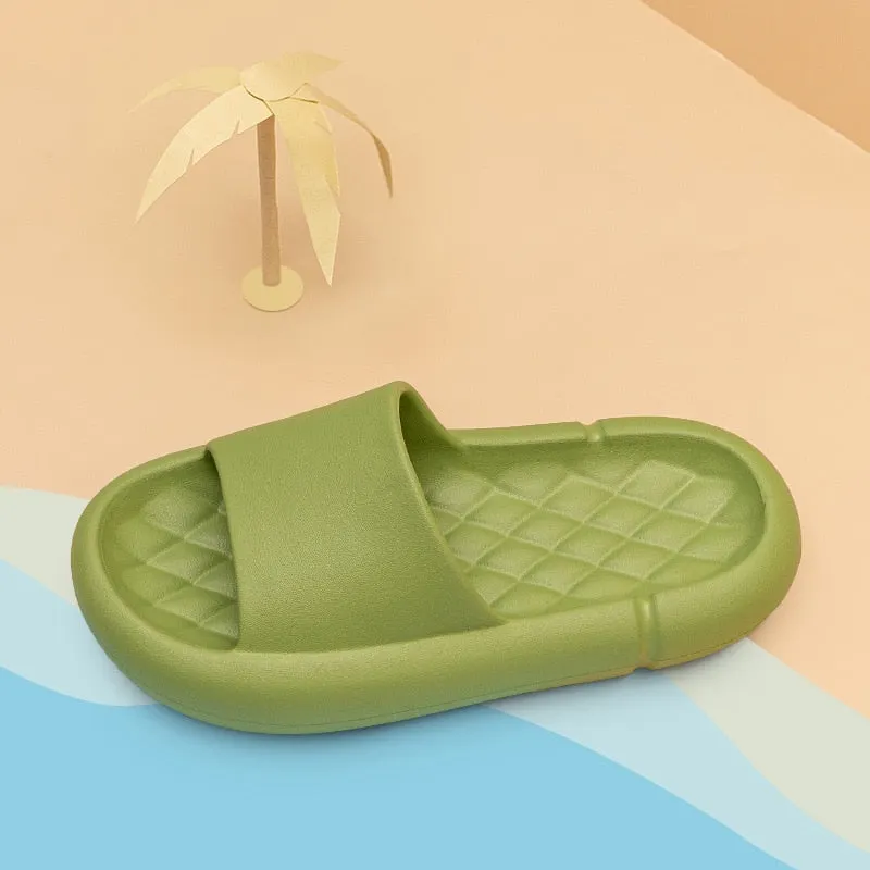 Platform Slippers Women Men Slides Indoor Women Shoes Bathroom EVA Shower Home Slipper Soft Pool Summer Beach Sandals