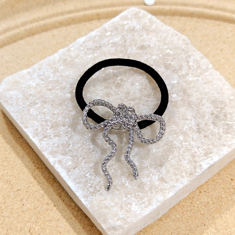 Women’s Casual Minimalist Solid Color Metal Plating Hair Tie