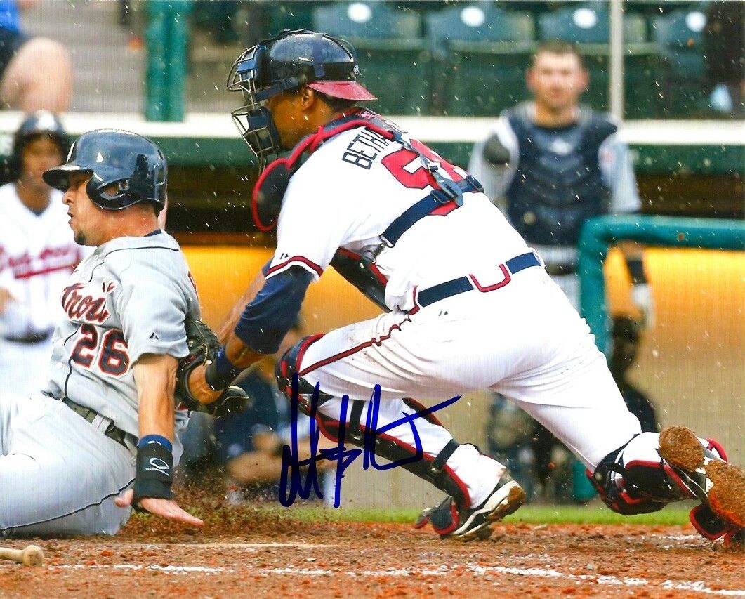 Autographed CHRISTIAN BETHANCOURT Atlanta Braves 8x10 Photo Poster painting- COA