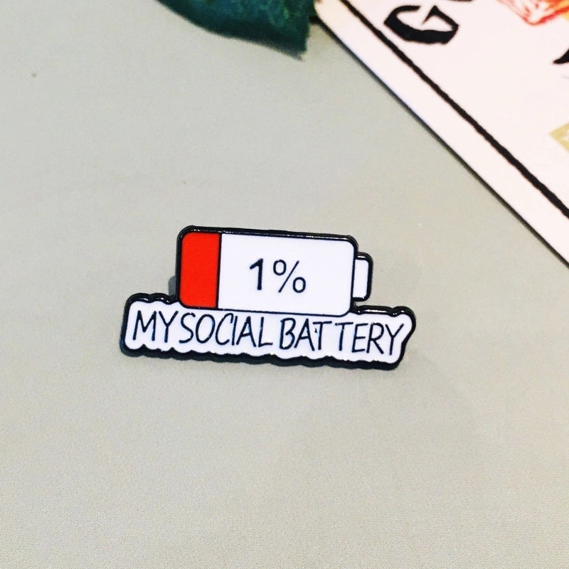 Mood Conversion Brooch Personality Slidable Social Power Expression Metal Badge Women’s Jewelry Accessories Pin