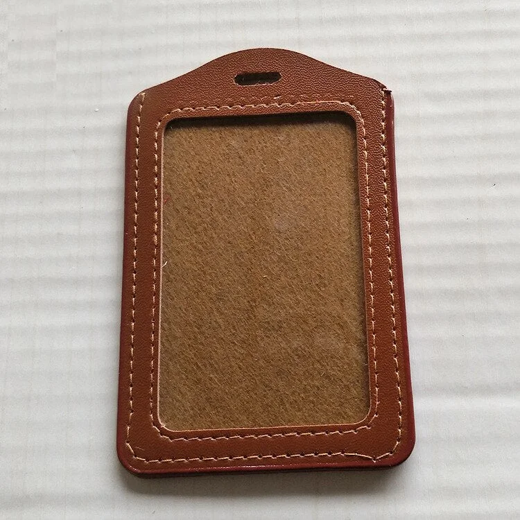 New Candy Color Card Holder Protect Cover Case Business Credit Card Work ID Card Badge Holder Office Supplies