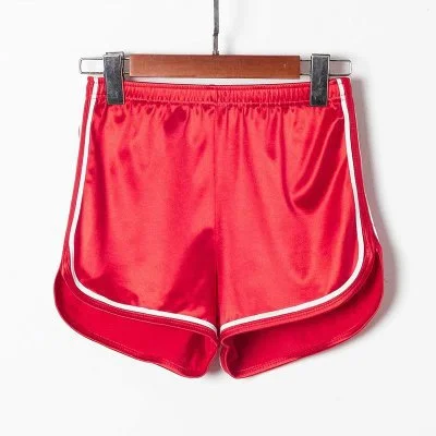Ueong Ueong Summer Women's New Fashion Versatile Smooth Elastic High-Waist Sports Shorts Women's Direct Sales