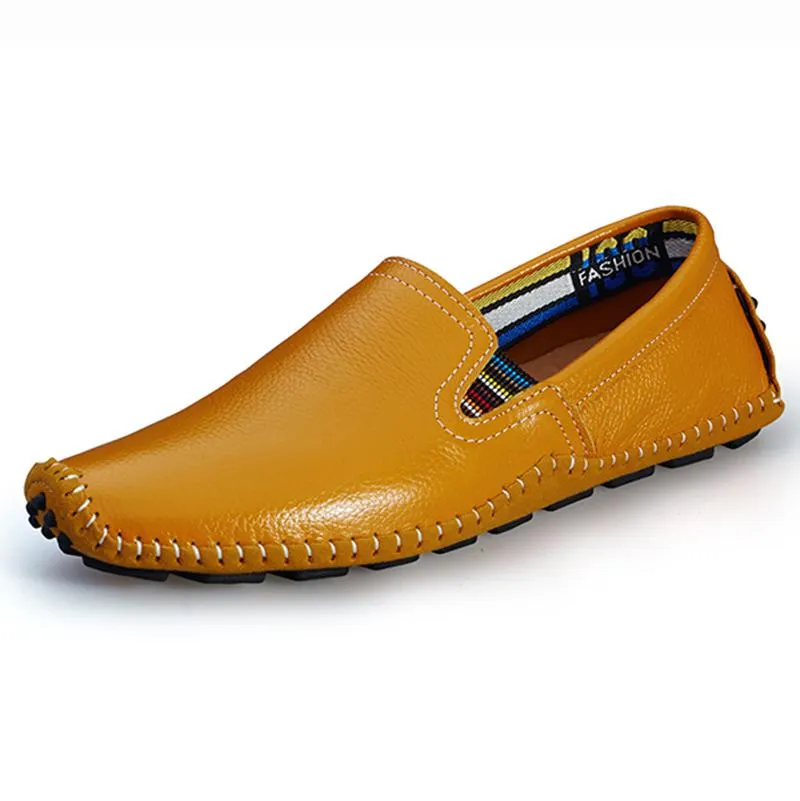 Mens Designer Shoes Real Leather Mens Brand Shoe Spring Summer Breath Leather Luxury Driving Shoes Slip On Casual Male Loafers