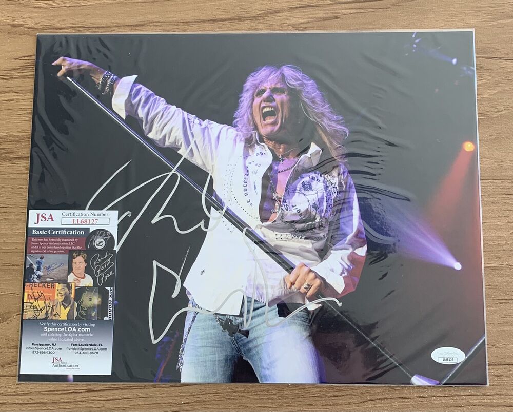 David Coverdale Autographed 11x14 Photo Poster painting Whitesnake Here We Go Again JSA