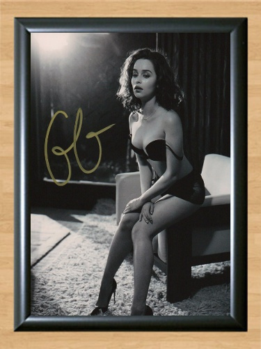 Emilia Clarke Signed Autographed Photo Poster painting Poster 1 A2 16.5x23.4