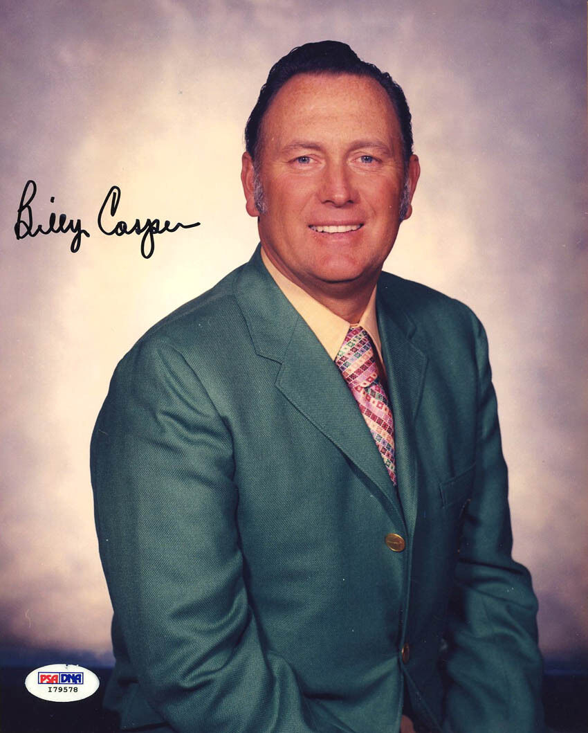 Billy Casper SIGNED 8x10 Photo Poster painting Masters PGA Tour MUST SEE PSA/DNA AUTOGRAPHED