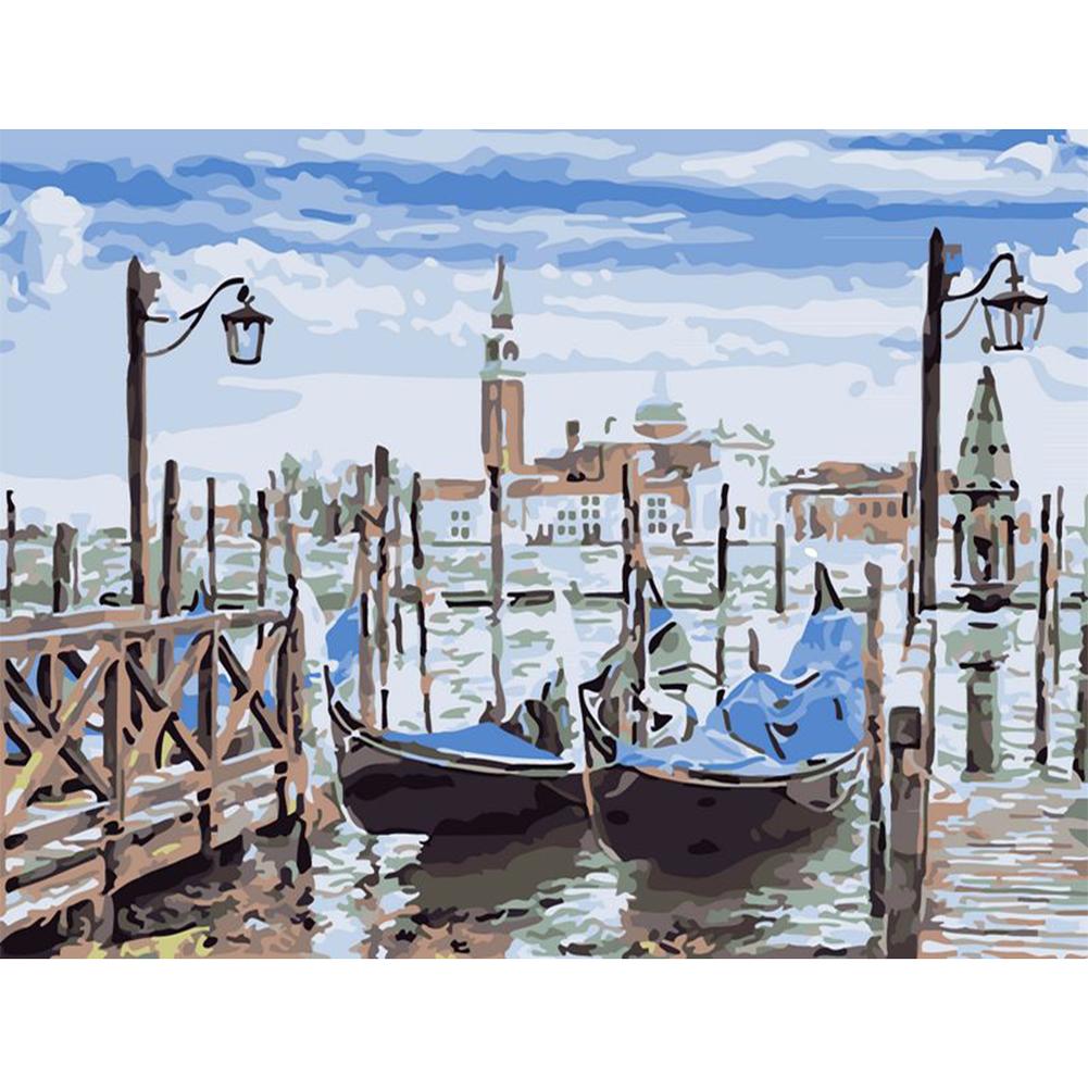 

40x50cm - Paint By Numbers Ships, 501 Original