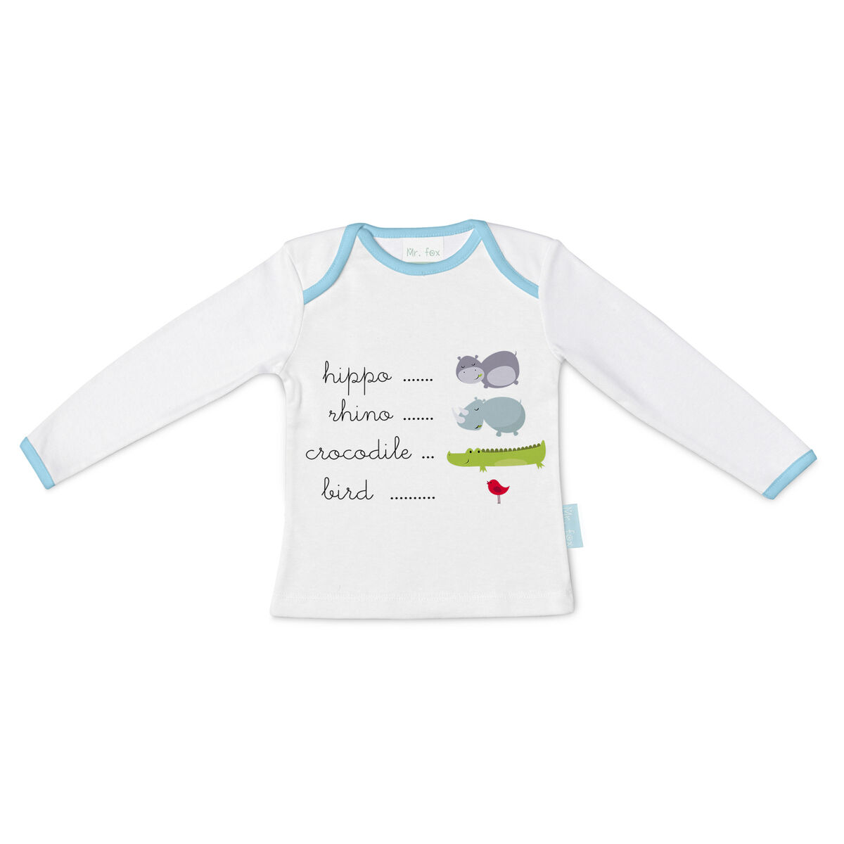 Children&rsquo;s Long Sleeve T-shirt HappyFriday Mr Fox Hippo Multicolour 12-18 Months
