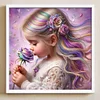 Diamond Painting-DIY Full Round Drill Girl