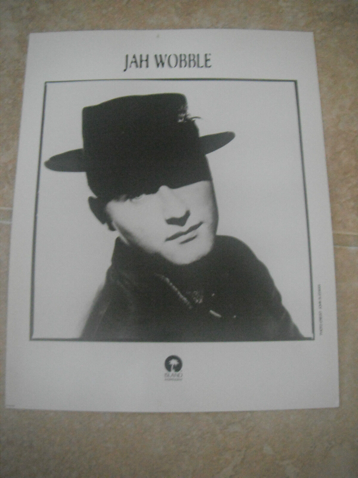 Jah Wobble B&W 8x10 Promo Photo Poster painting Picture