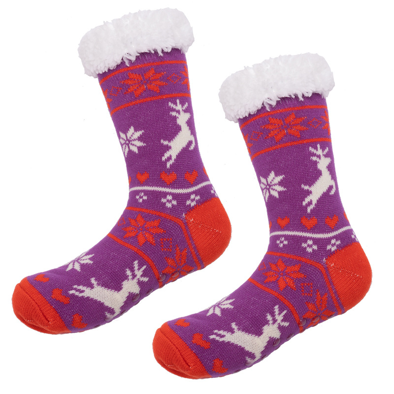 Unisex Christmas Warm Non-slip Carpet Socks