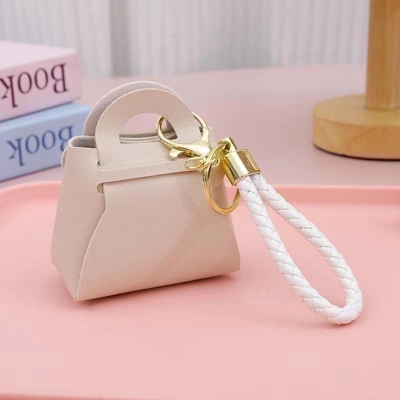 Popular Korean Version Of The Hundred Tower Key Chain Pendant Cute Candy Color Small Coin Purse Bag Macaron Earphone Bag