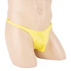 Men's Fashion Sexy Hollow Out Double Low Brief Thong G-String Bikinis Underwear