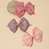 Cute Plain Colors Bowknot Hair Pin for Baby Girls
