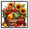 Sunflower Fruit Box-11CT Stamped Cross Stitch 40*40cm/15.75*15.75in