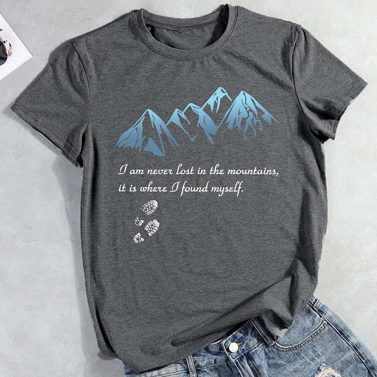 PSL I never lost in  mountains Hiking Tees -011994