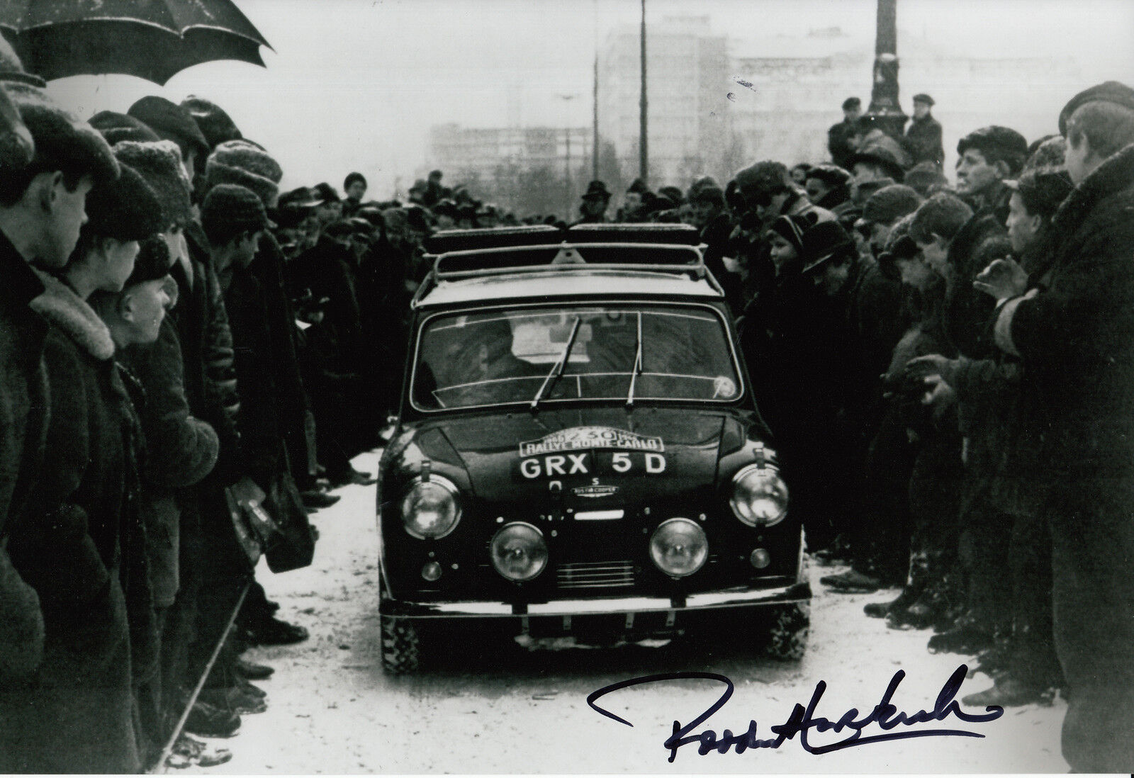 Paddy Hopkirk Hand Signed Mini-Cooper 12x8 Photo Poster painting 2.