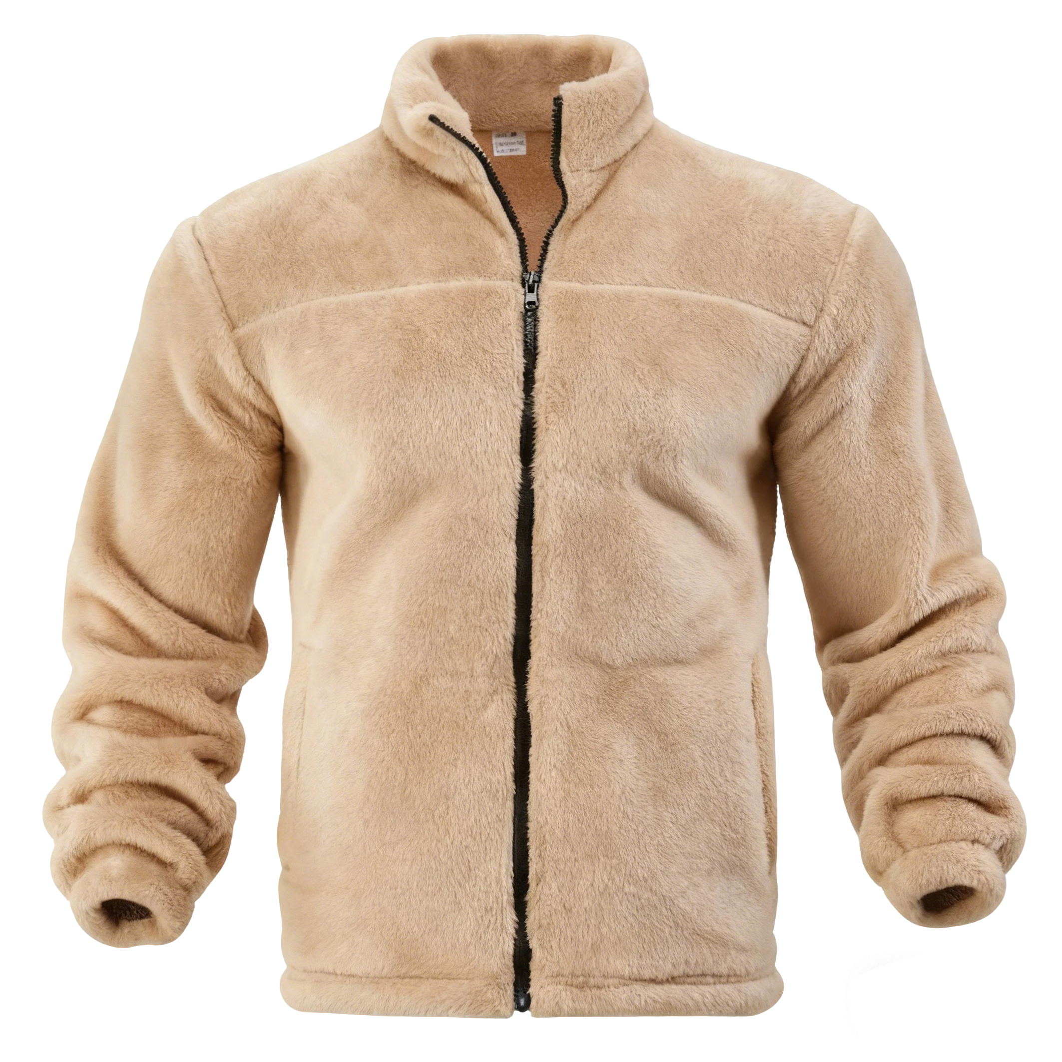 Men's Double-Sided Fleece Thick Stand Collar Jacket