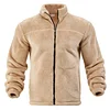 Men's Double-Sided Fleece Thick Stand Collar Jacket by Inlyline