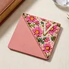 Pearl Diamond Painting Bookmark Kit Letter V PU Corner 3.74x3.74in