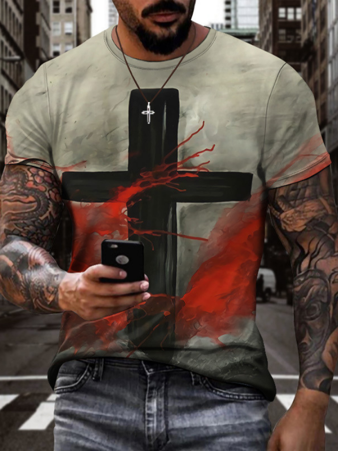 🔥Clearance Sale🔥Fashion Printed Round Neck T-shirt