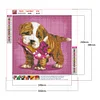 Diamond Painting-DIY Full Round Drill Cartoon Dog
