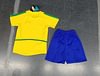 Joyfball 2002 Kids Size Retro Brazil Home Football Shirt 1:1 Thai Quality
