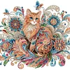 Exquis chat-partiel spécial diamant peinture-30 * 30cm