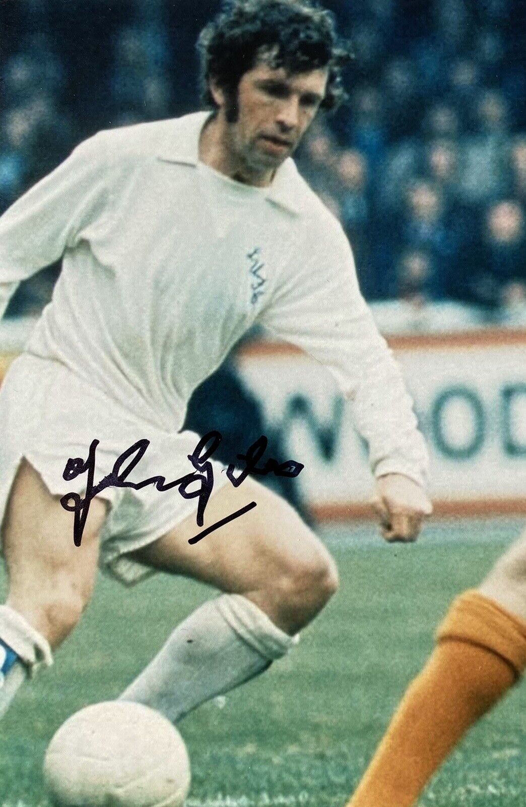 Johnny Giles Genuine Hand Signed Leeds United 6X4 Photo Poster painting 20