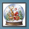 (Multistyle) Boule De Cristal De No&euml;l Forme Sp&eacute;ciale Diamant Peinture 30X30CM